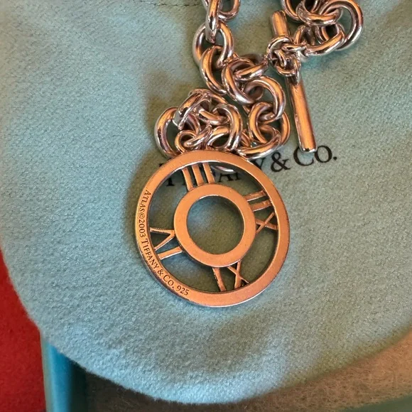 Tiffany & Co. Sterling Silver Atlas 8 Inch Toggle Bracelet - Picture 4 of 9